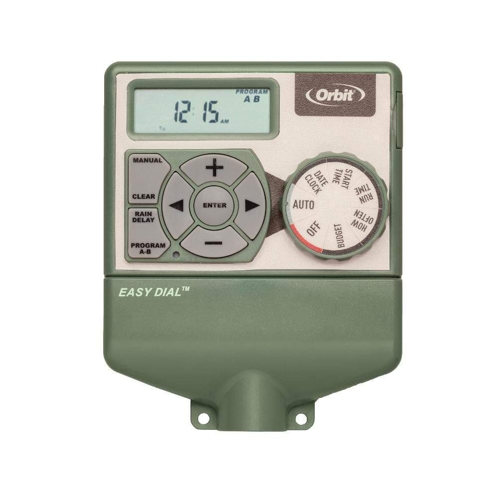 Temporizador de irrigação interno de 4 zonas Orbit 57594, 120 V AC