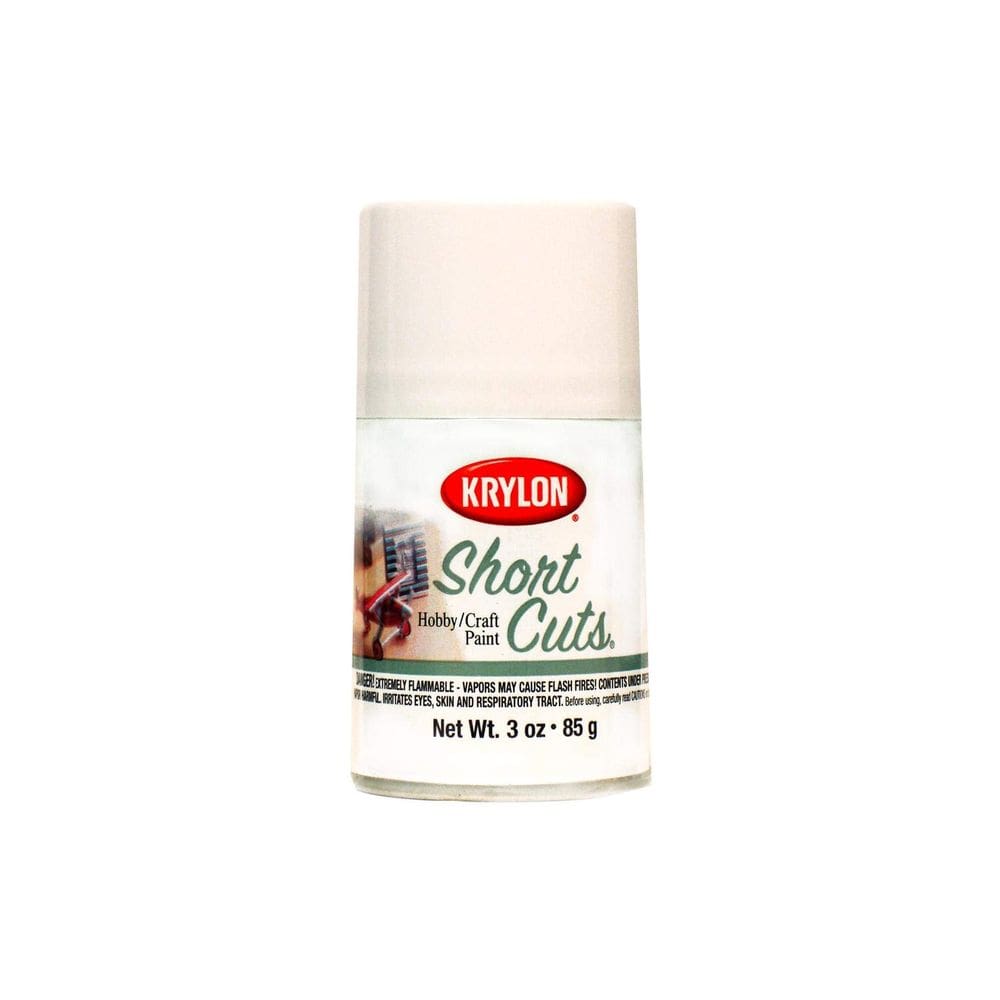 Tinta spray em aerossol Krylon KSCS053 Short Cuts Gloss White 90mL