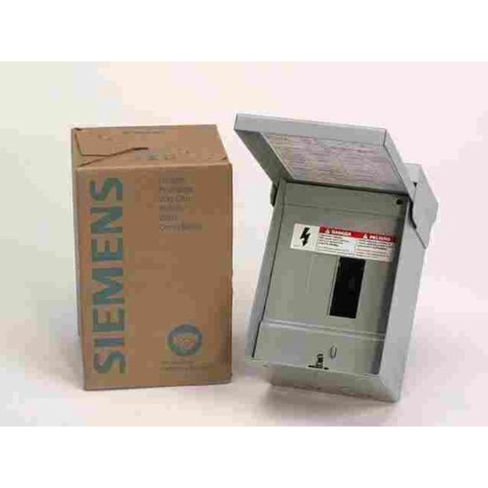 Centro de carga elétrica Siemens EQ 60A 120/240V 2 Space 4 Circuits