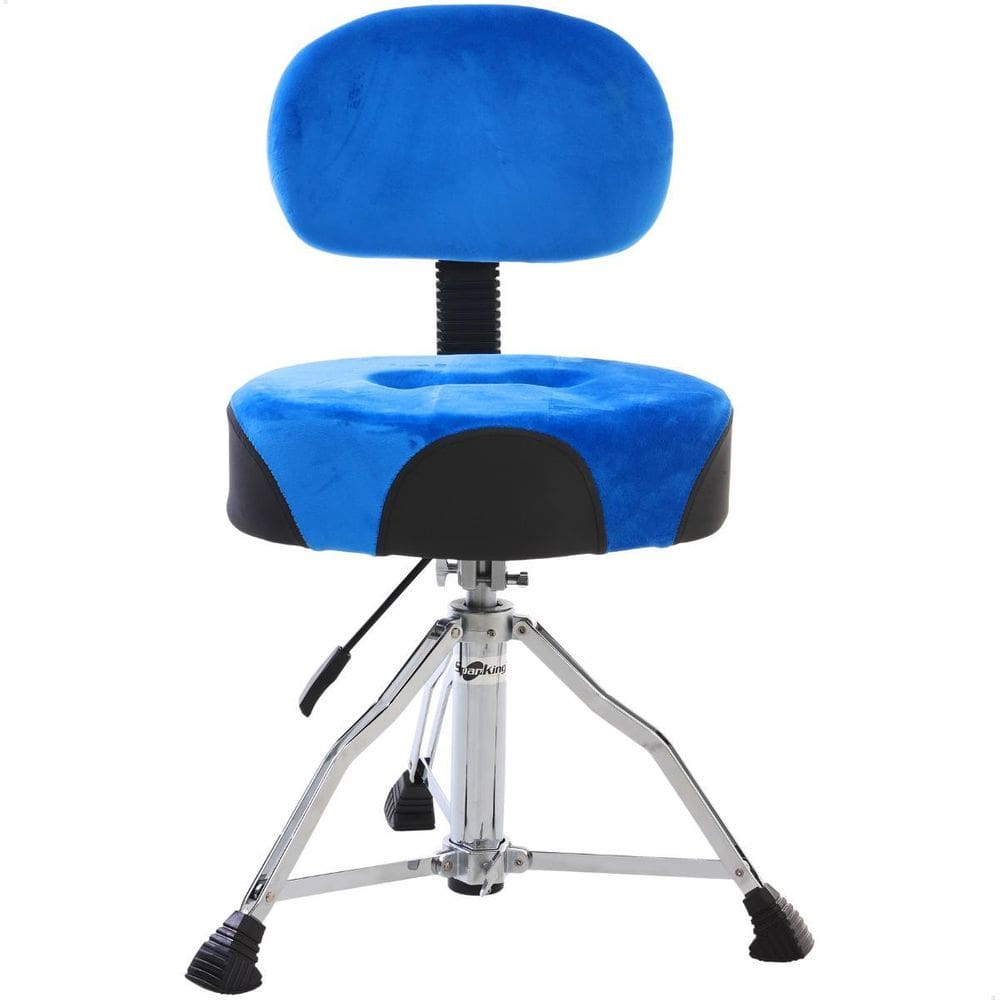 Banco Bateria Com Encosto Comfort Profire 23.5 Azul Camurca