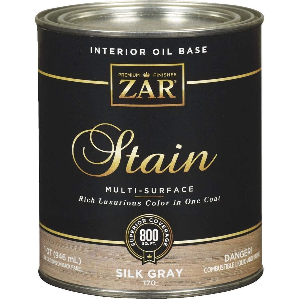 Mancha à base de óleo Zar Silk Grey 946 ml Quart