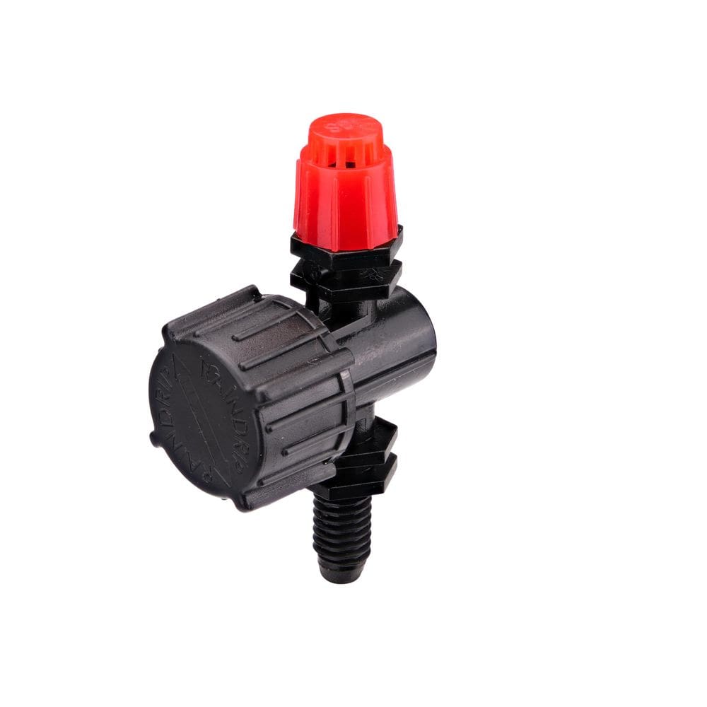 Microaspersor de fluxo ajustável Valve Raindrip R180CT, pacote com 5