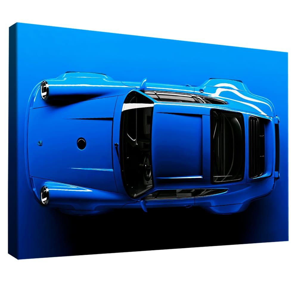 Quadro Decorativo Porsche 911 Azul