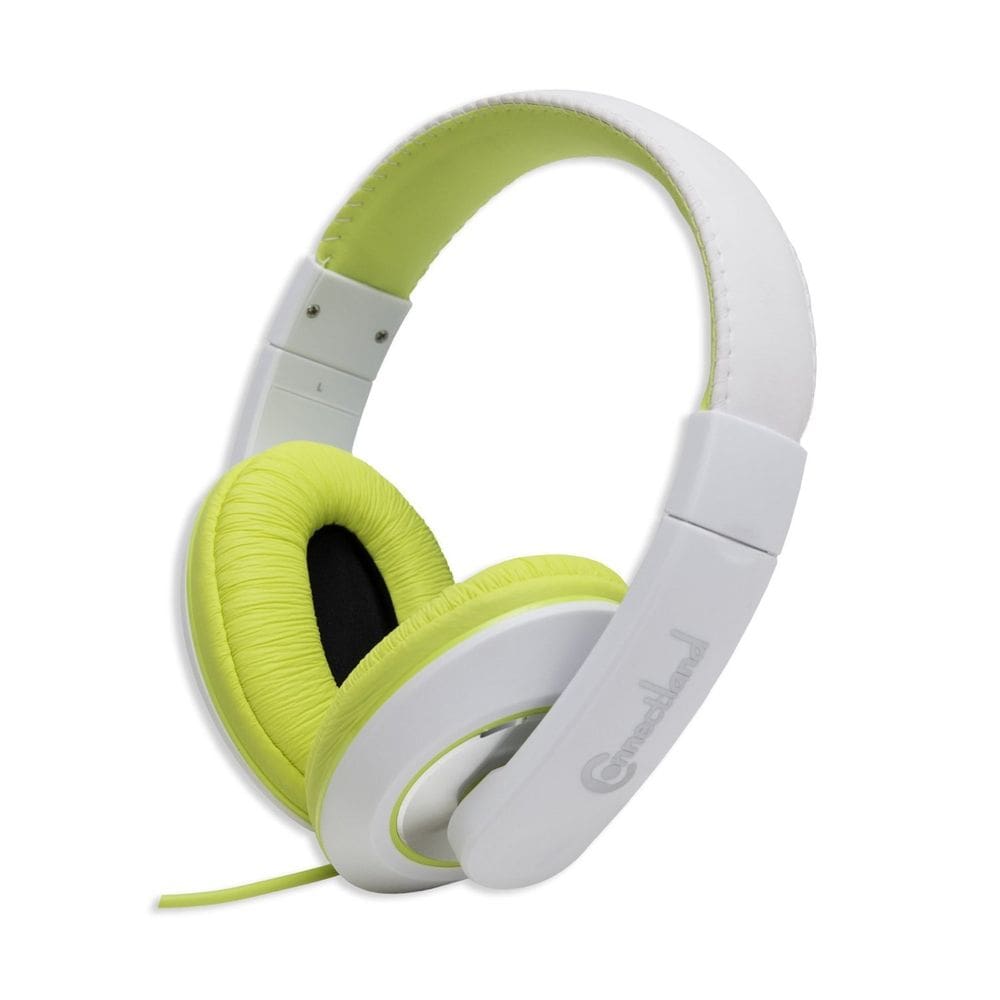 Fones de ouvido Connectland CL-AUD63033 com fio amarelo