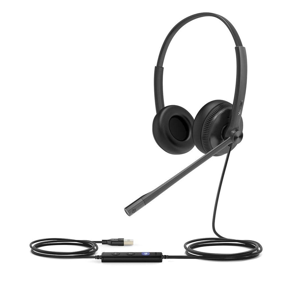 Fone de ouvido USB estéreo Yealink UH34 com fio 32 Ohm 20Hz-20kHz