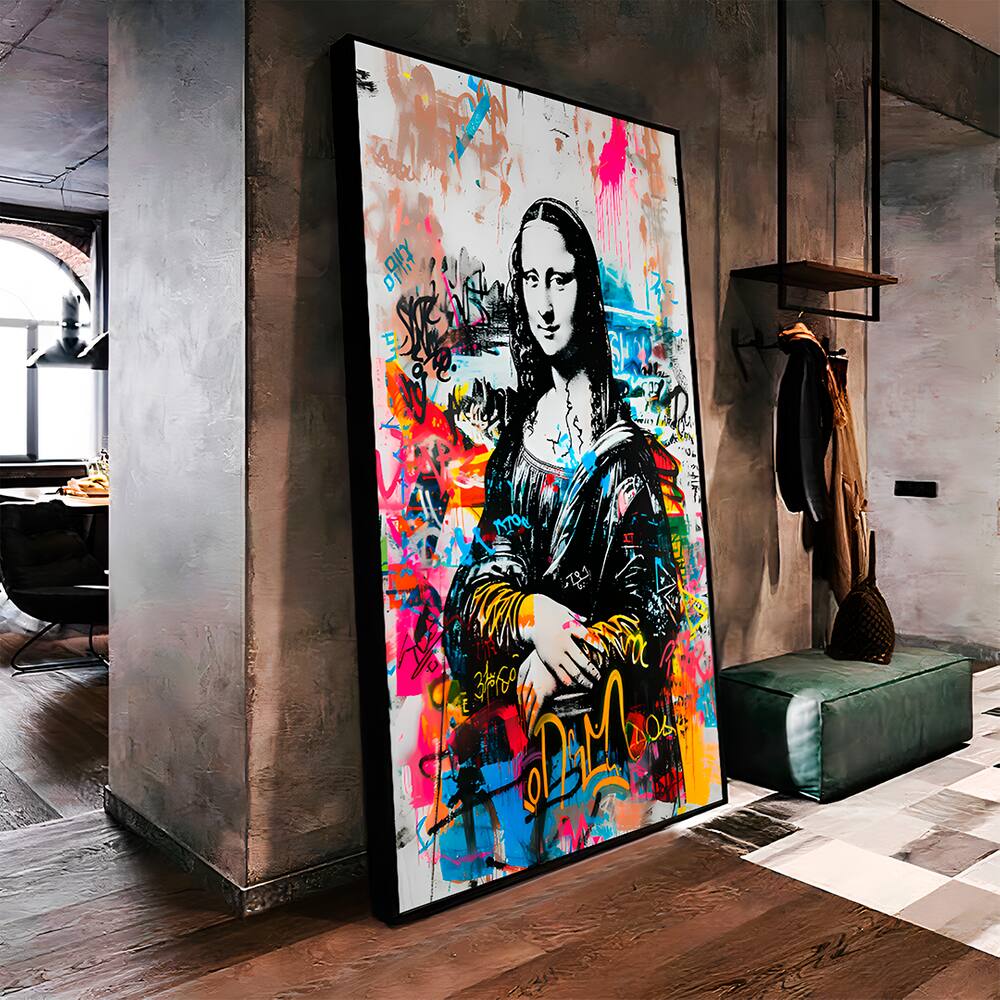 Quadro Decorativo Monalisa Grafite | Casas Bahia