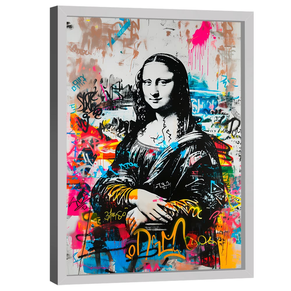 絵画 9161 Quadro Decorativo Monalisa Grafite | Casas Bahia
