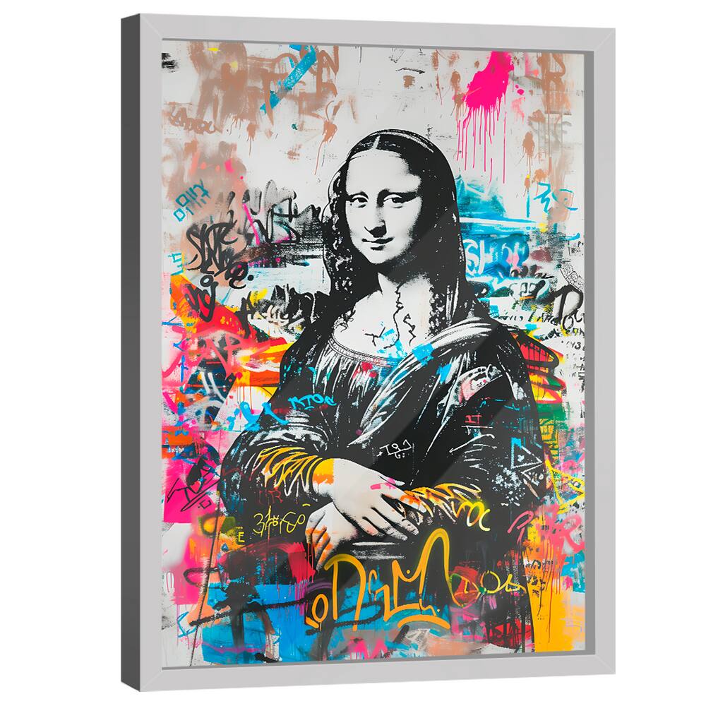Quadro Decorativo Monalisa Grafite | Casas Bahia