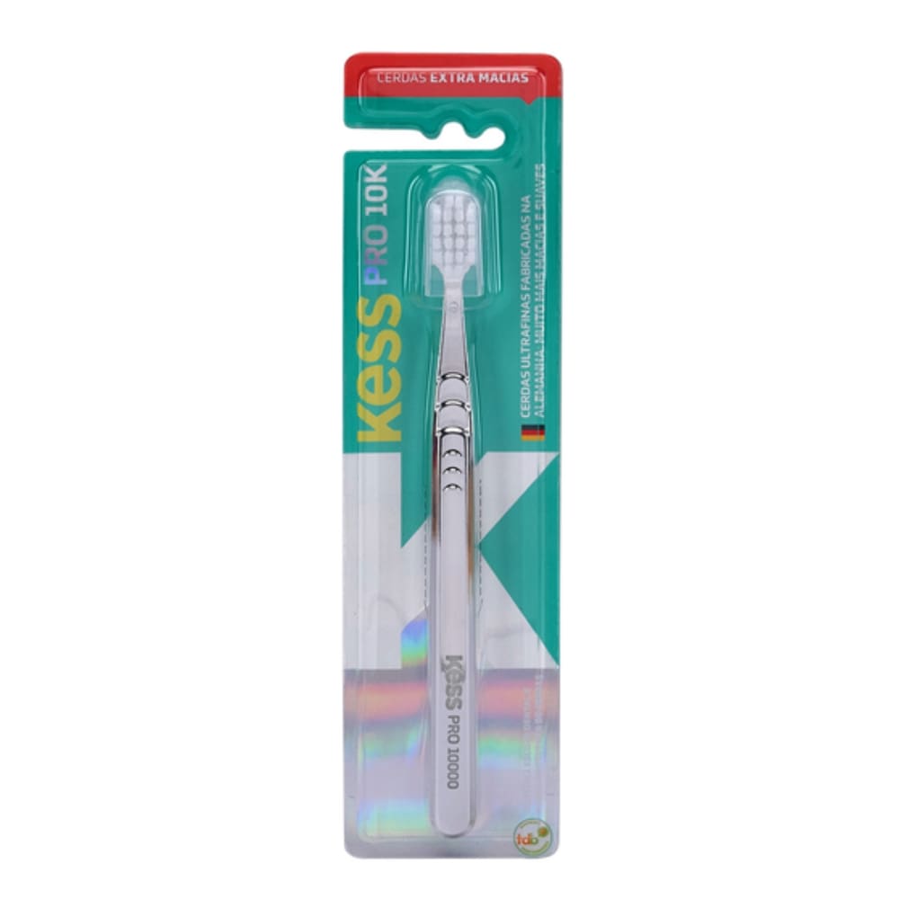 Escova Dental Kess Pro 10K Metallic Silver Extra Macia