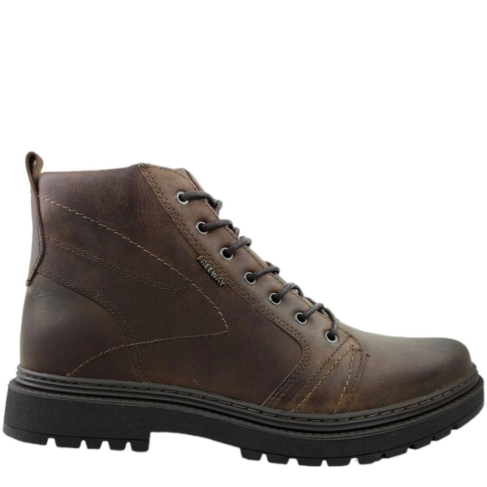 Coturno Masculino Casual em Couro Dia a Dia Workboot Zíper Lateral Free Way Jack-01