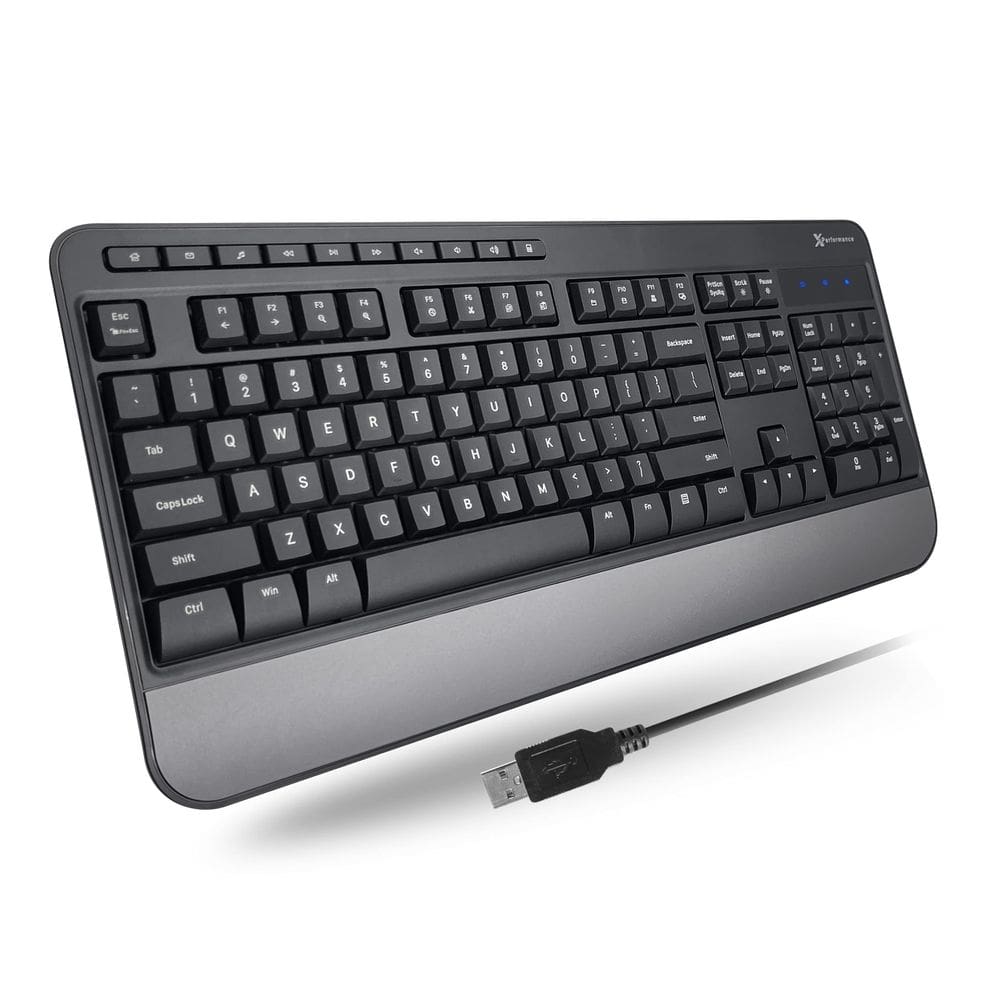 Teclado X9 Performance, com fio, digitação confortável, USB
