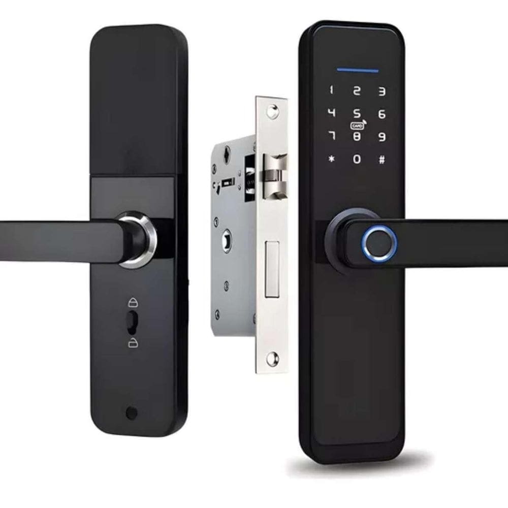 Tranca Inteligente Digital Biométrica Com App Wifi E Chave