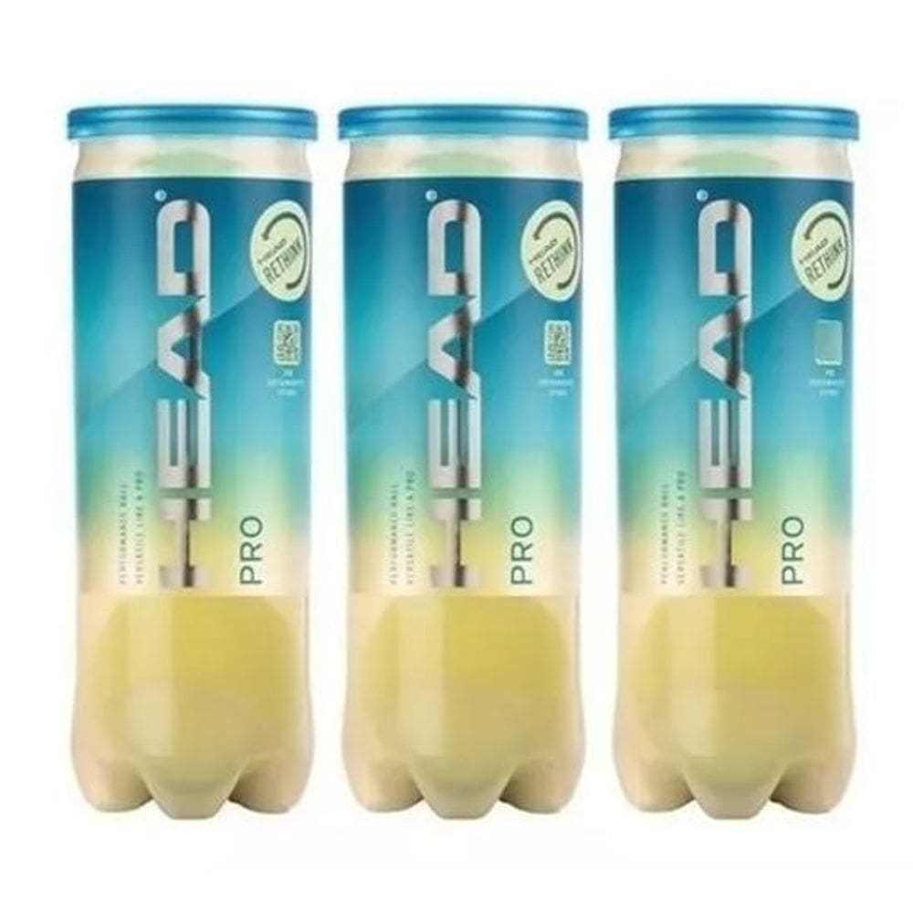 Bola De Tênis Head Pro Pack C/3 Tubos