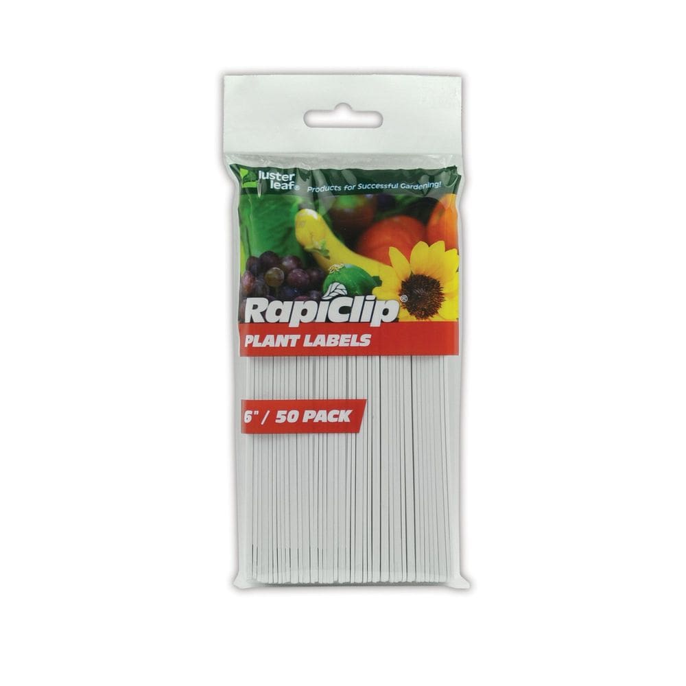 Etiquetas de plantas de jardim Luster Leaf Rapiclip 15 cm, pacote com 50
