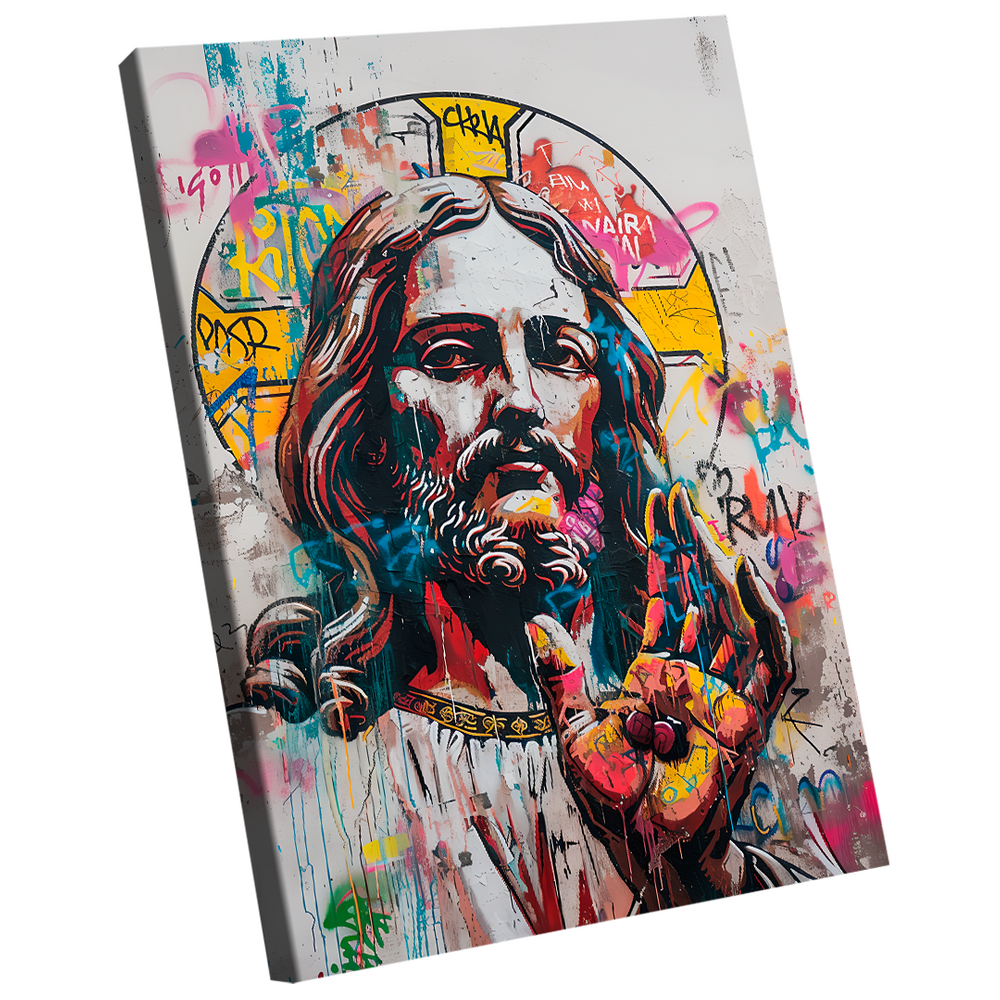 Quadro Decorativo Jesus Grafite