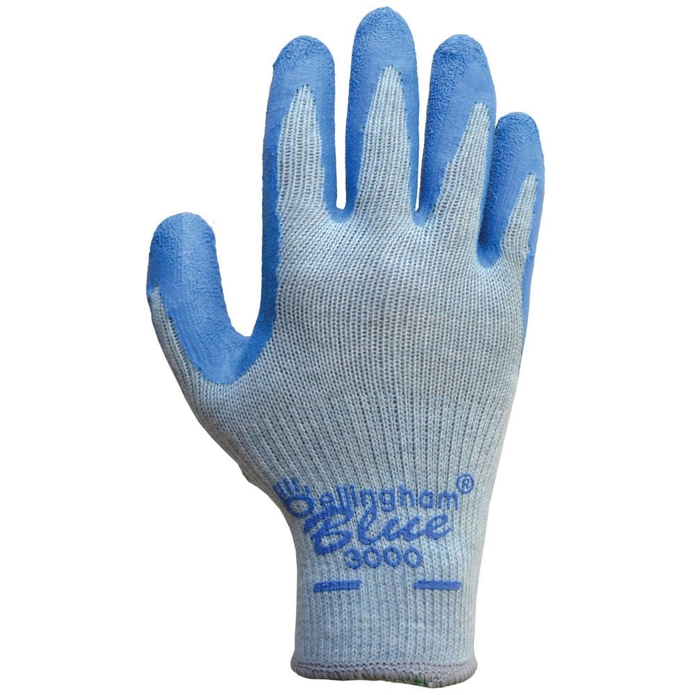 Luva de trabalho Bellingham C3000S Blue Latex Palm Small