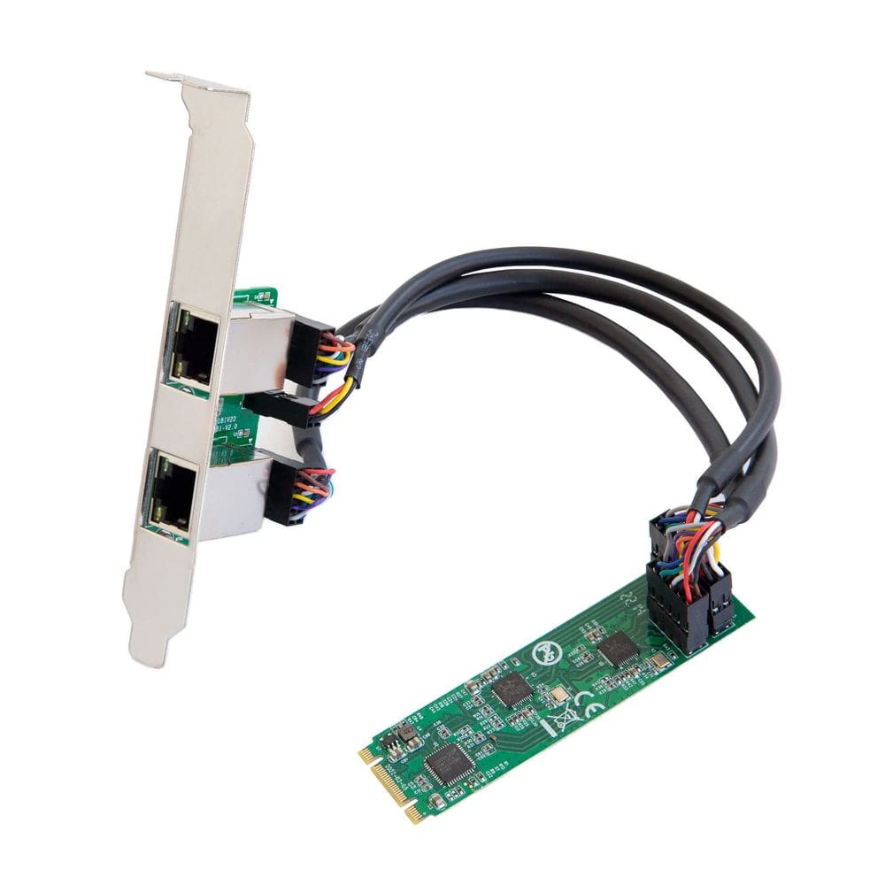 Placa de rede IO CREST Dual 2,5 Gbps M.2 M+B Key