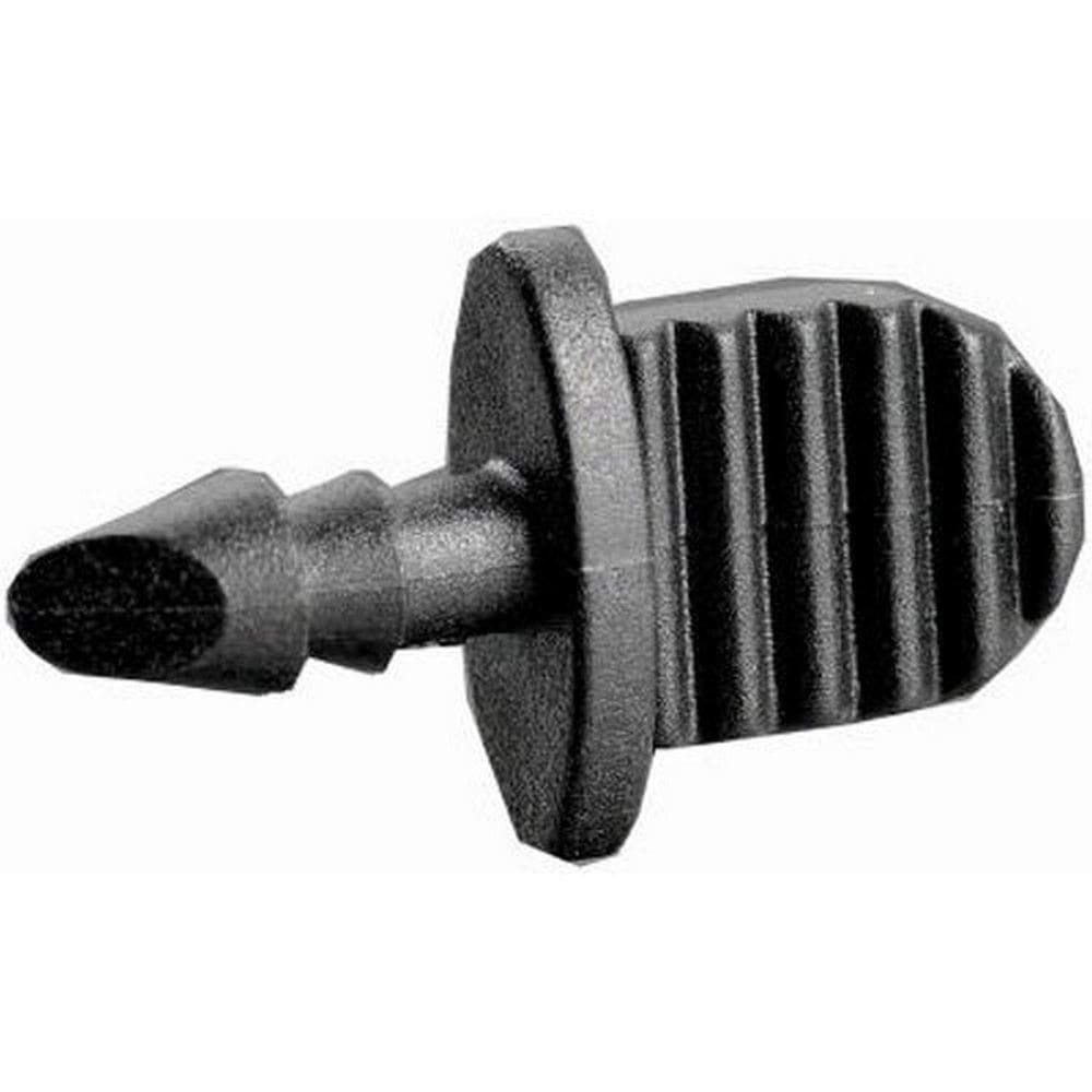 Encaixe de tubulação de mangueira Orbit 67403 1/4” Barb Drip Plug, pacote com 25