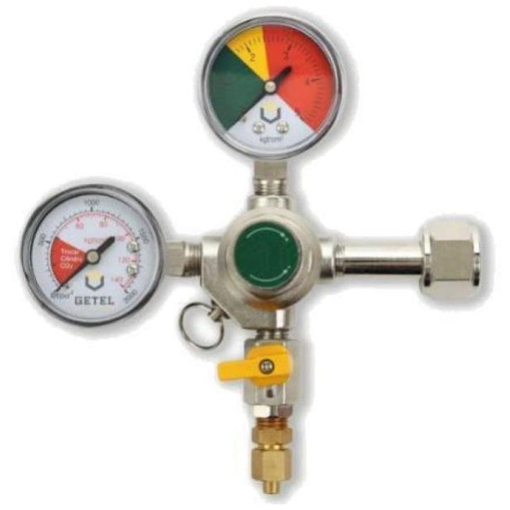 Regulador De Pressão Co2   Manômetro  - 1 Via Para Chope