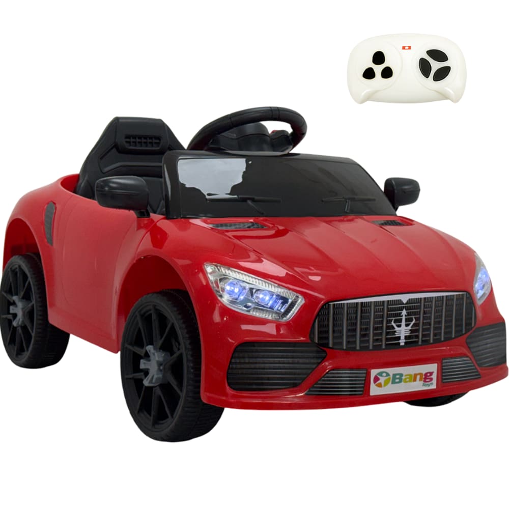 Carro Elétrico Bang Toys Striker X10 Vermelho com Controle Remoto