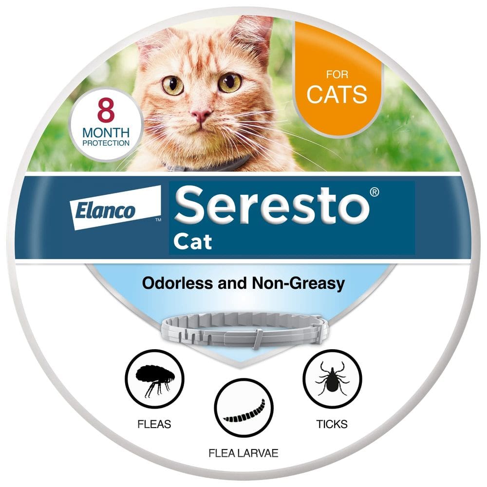 Coleira de tratamento de pulgas e carrapatos Seresto Cat 8 meses de proteção