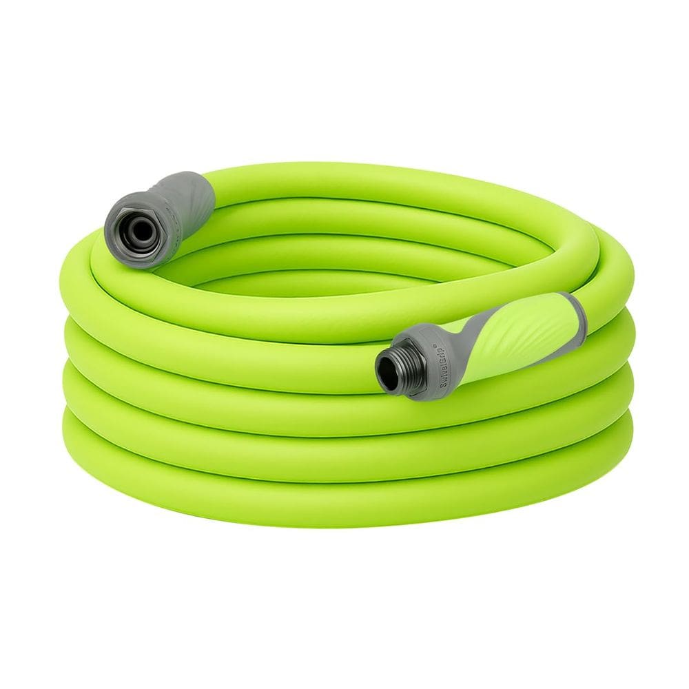 Mangueira de jardim Flexzilla SwivelGrip 5/8 polegadas x 50 pés para todas as condições climáticas
