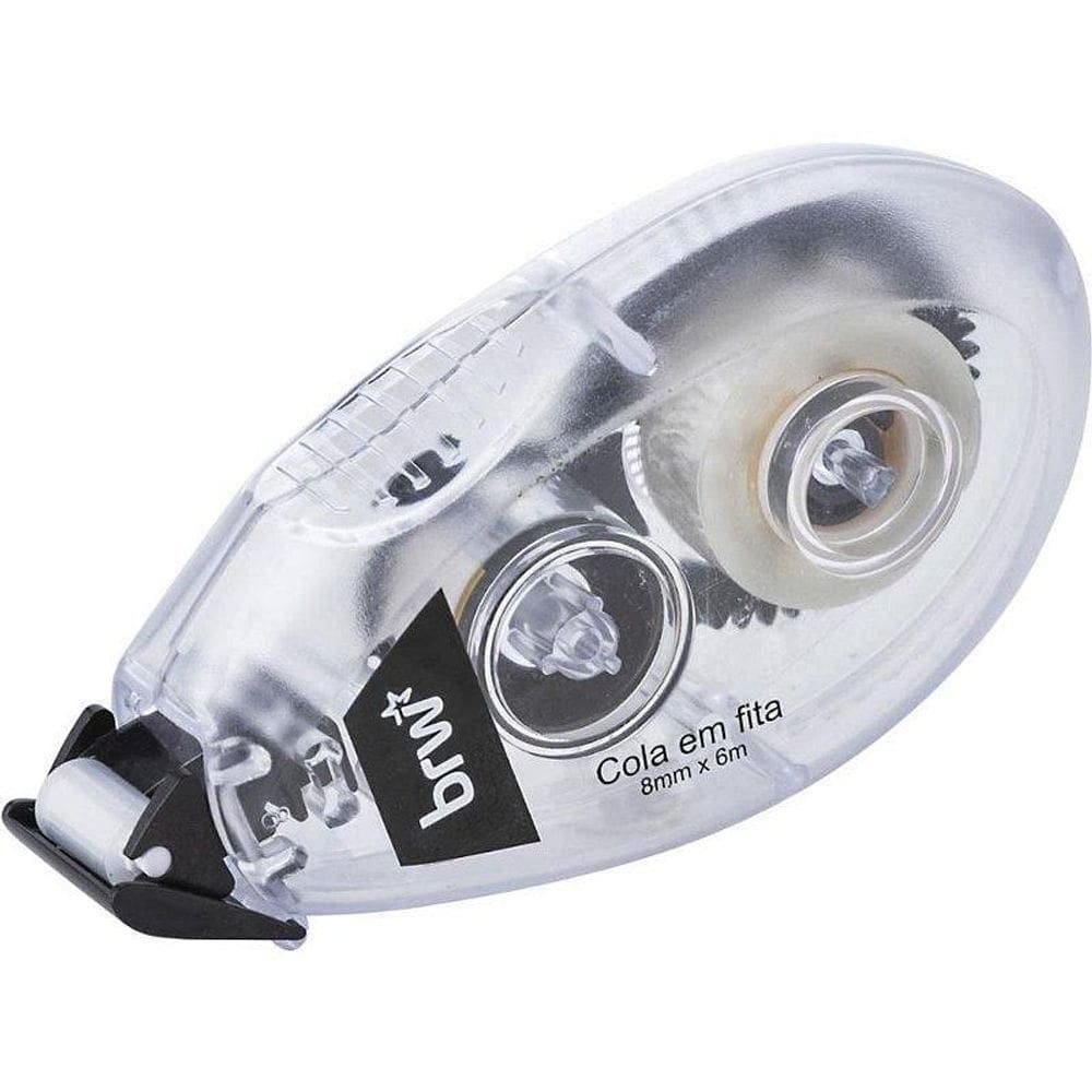 Cola Em Fita 8 Mm X 6 M - Brw Embalagem Blister
