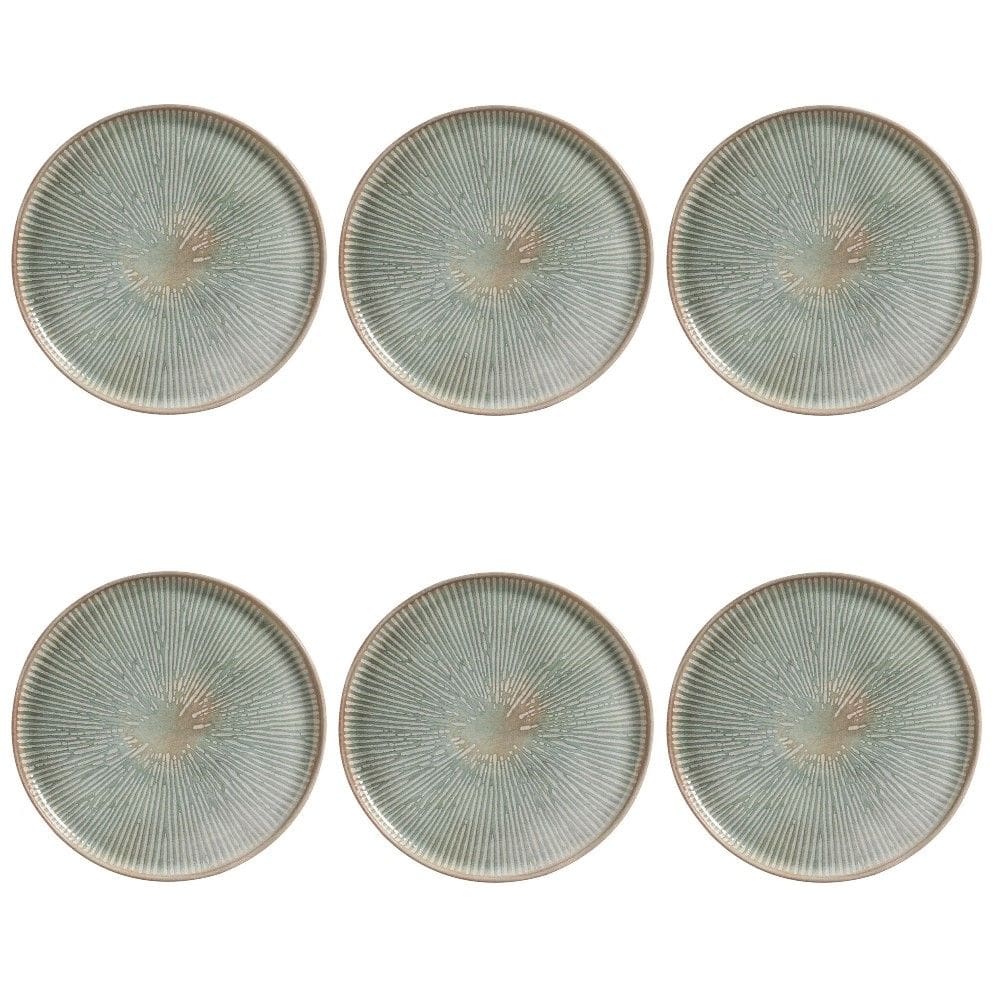 Conjunto de Pratos Rasos 06 Peças Bio Evergreen Porto Brasil
