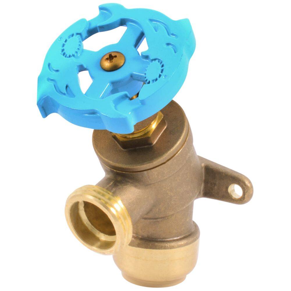 Válvula de jardim SharkBite 3/4 x 3/4 polegadas MHT Push to Connect