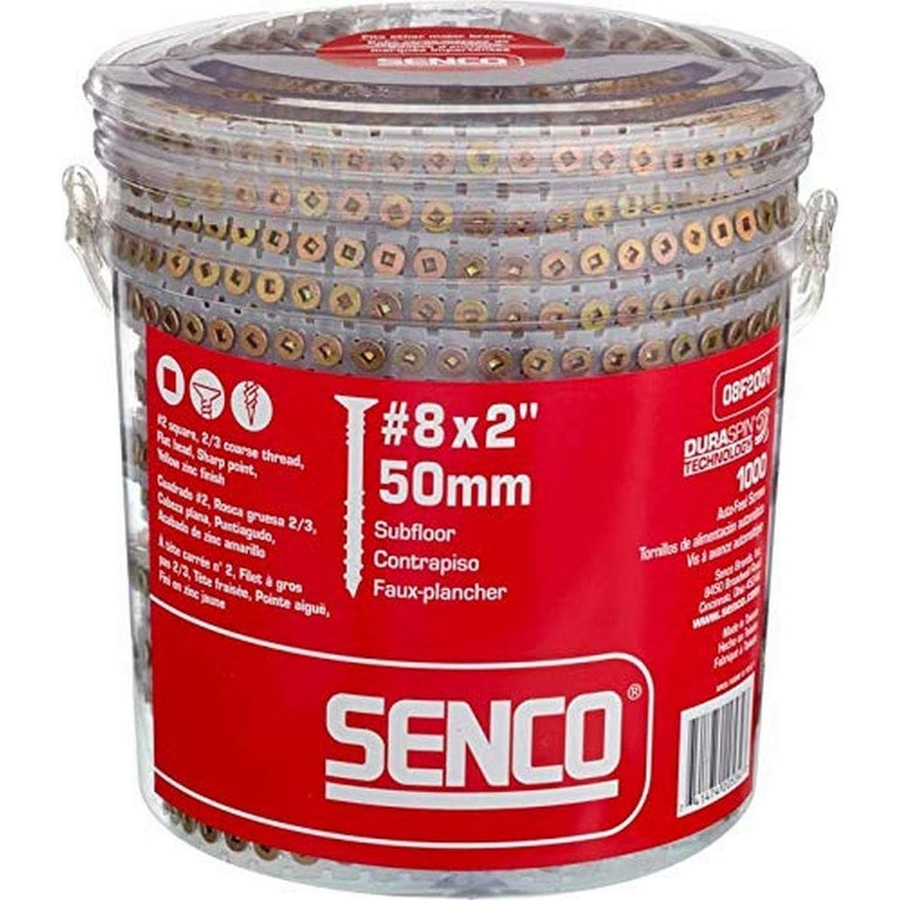 Parafuso Senco Duraspin 08F200Y Subfloor #8 x 2 1000 unidades