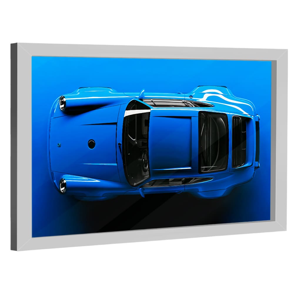 Quadro Decorativo Porsche 911 Azul