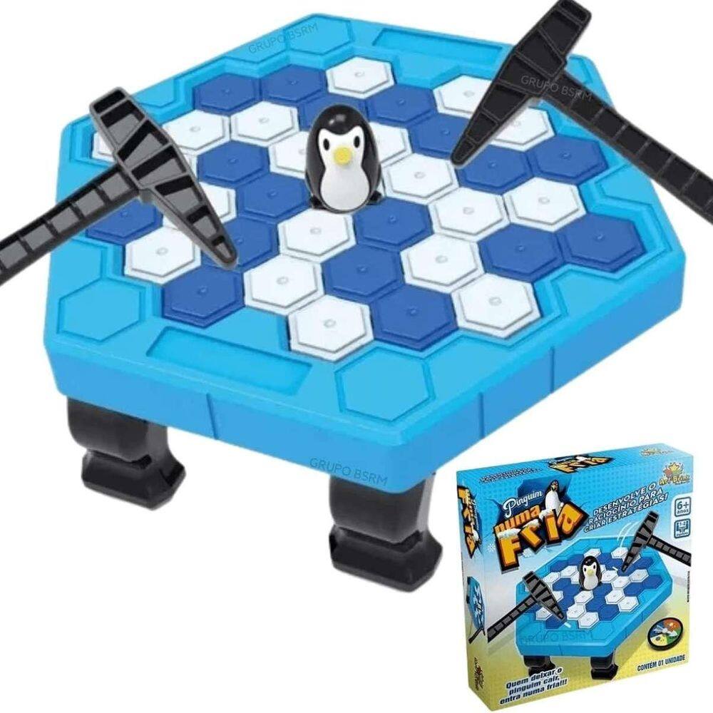 Jogo Quebra Gelo Do Pinguim De Mesa Super Divertido