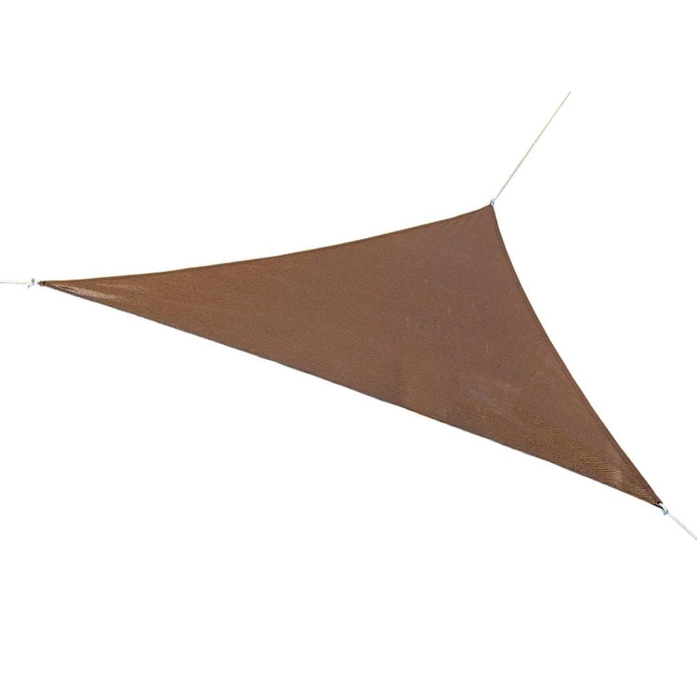 Bloco UV triangular Shade Sail Coolaroo de 5 m, 90%, Mocha