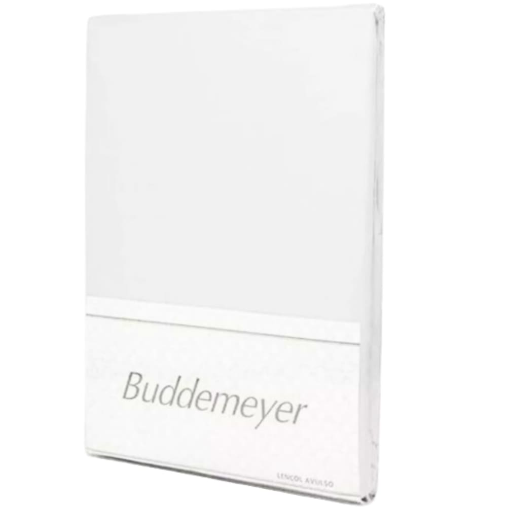 Lençol Casal Buddemeyer Branco Basic Percalle Elástico Ajustável
