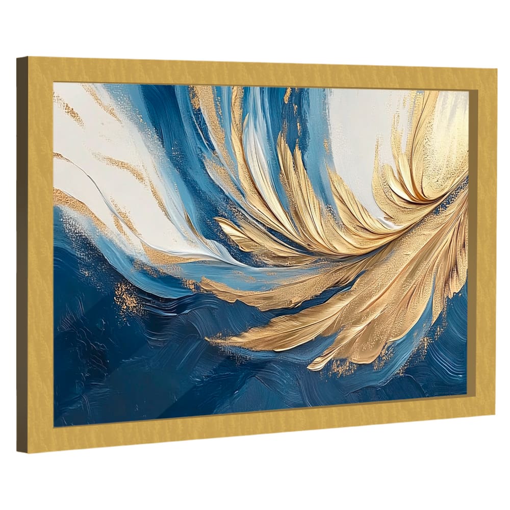 Quadro Decorativo Abstrato Munificência Azul