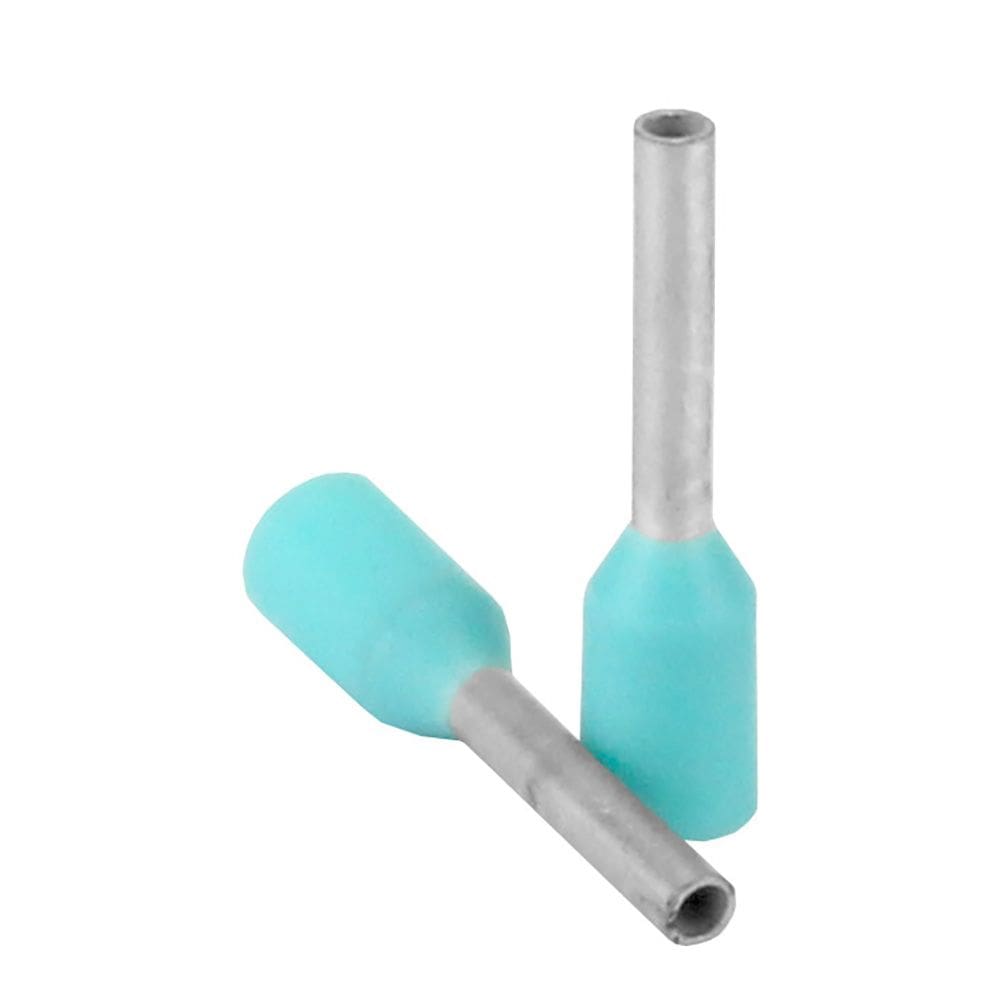 Wire Ferrule Pacer Turquoise 22-24 AWG 6 mm de comprimento, pacote com 25