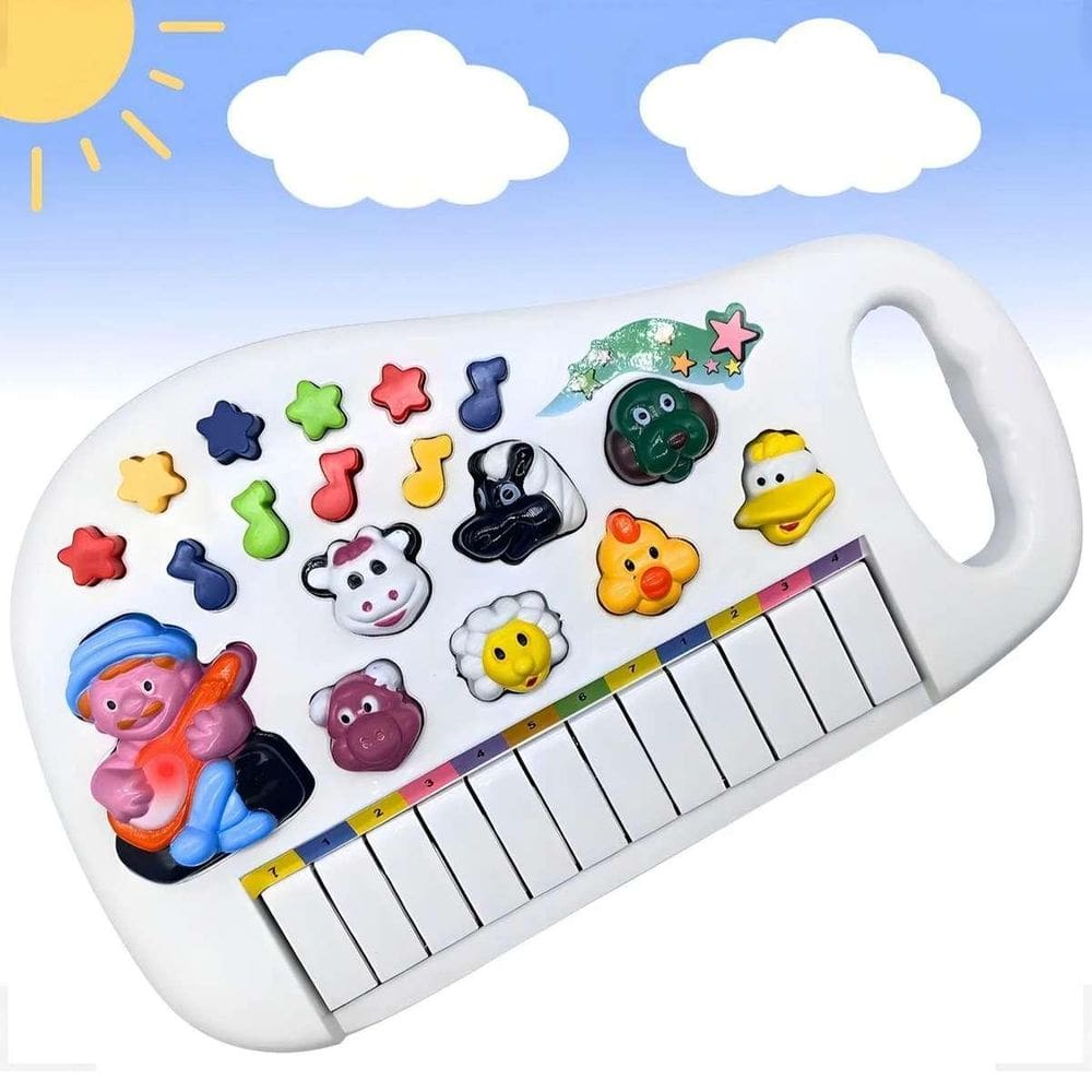 Teclado Fazendinha Infantil Brinquedo Musical Menino Rápida