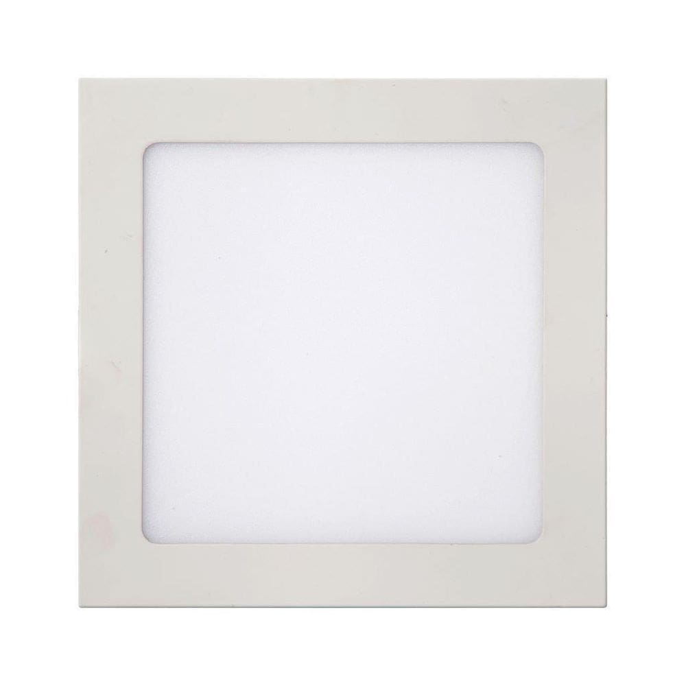 Painel Led Kian Quadrado Sobrepor Branco 12W Bivolt 3000K -