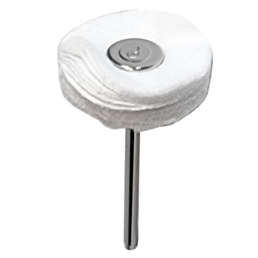 Roda De Algodão 25Mm Haste 2.35Mm Para Polimento Super Macia