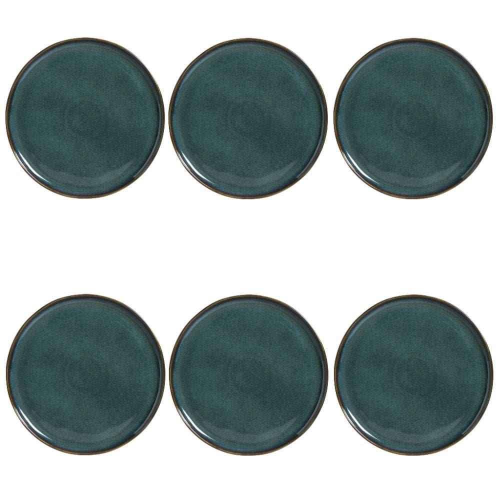 Conjunto de Pratos Rasos 06 Peças Bio Oceano Porto Brasil