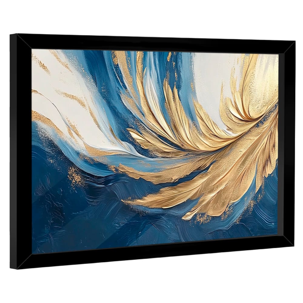 Quadro Decorativo Abstrato Munificência Azul