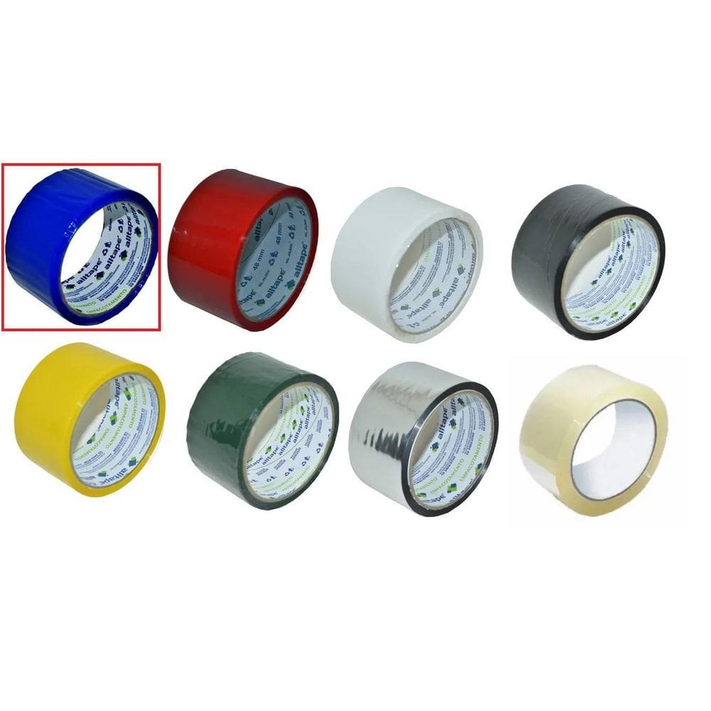 5 Fita Grossa Adesiva Durex 48Mm X 40M Azul Altape 5Und