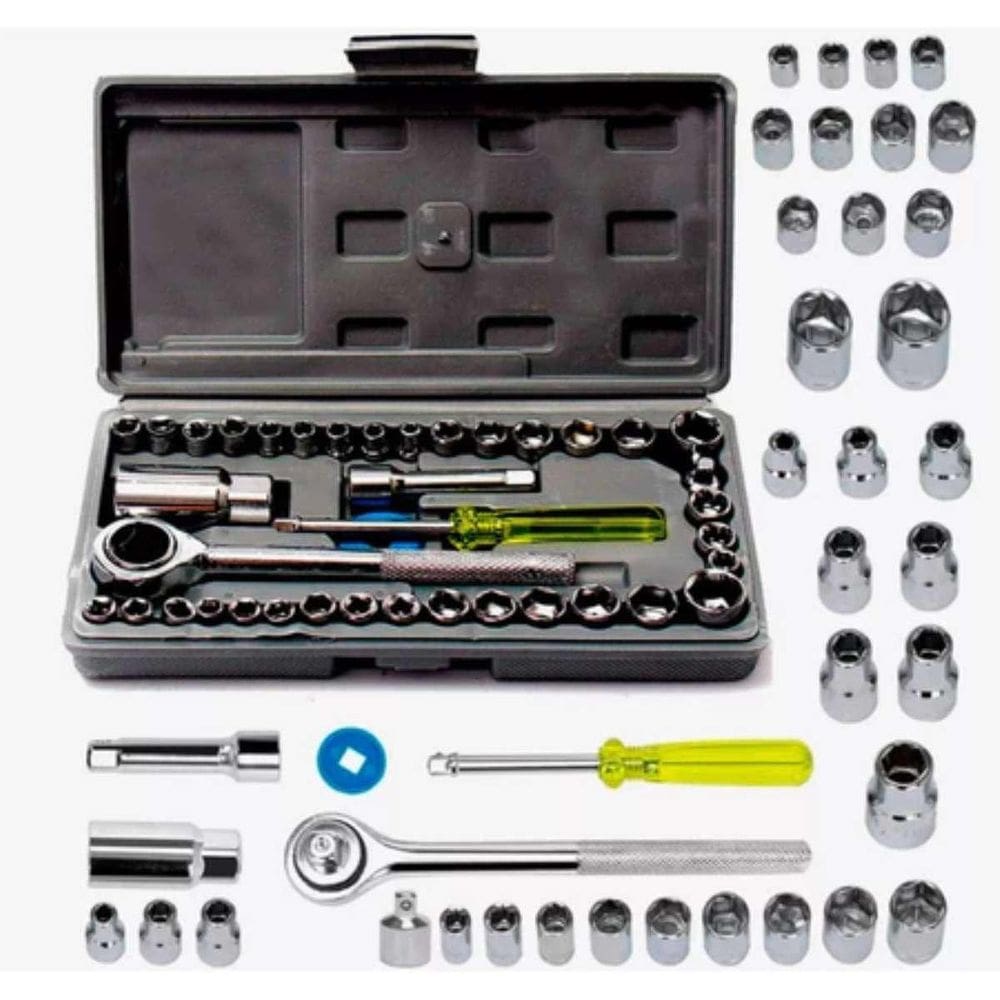 Kit Completo Ferramentas 40 Peças Para Emergências