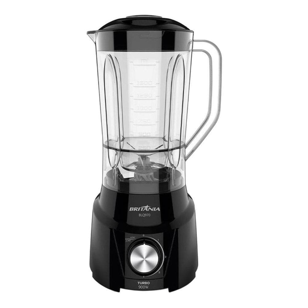 Liquidificador Portátil Britânia Turbo Blq970 2.6L Preto110V
