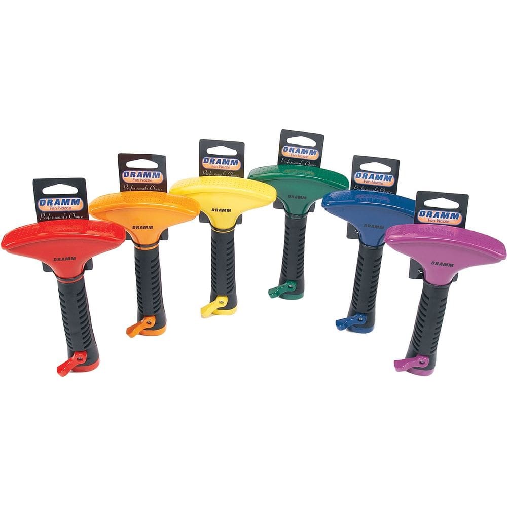 Bocal de ventilador Dramm Bocal de ventilador de 1 padrão de metal com alça de borracha