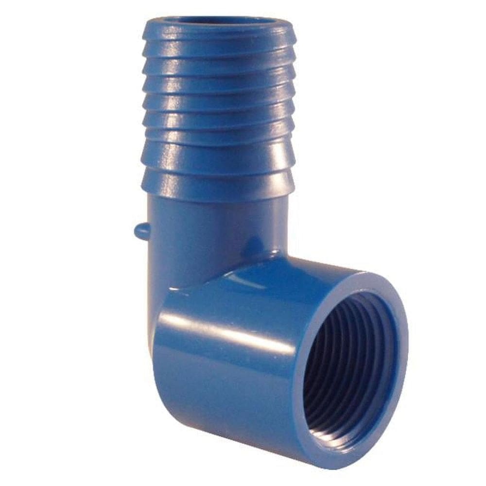 Cotovelo de irrigação de 90 graus Apollo Abtfe134 Blue Twisters