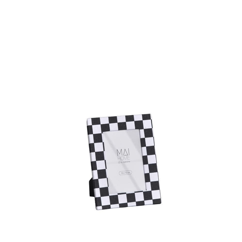 Porta Retrato Jaeho Preto/Branco 10X15 Mdf