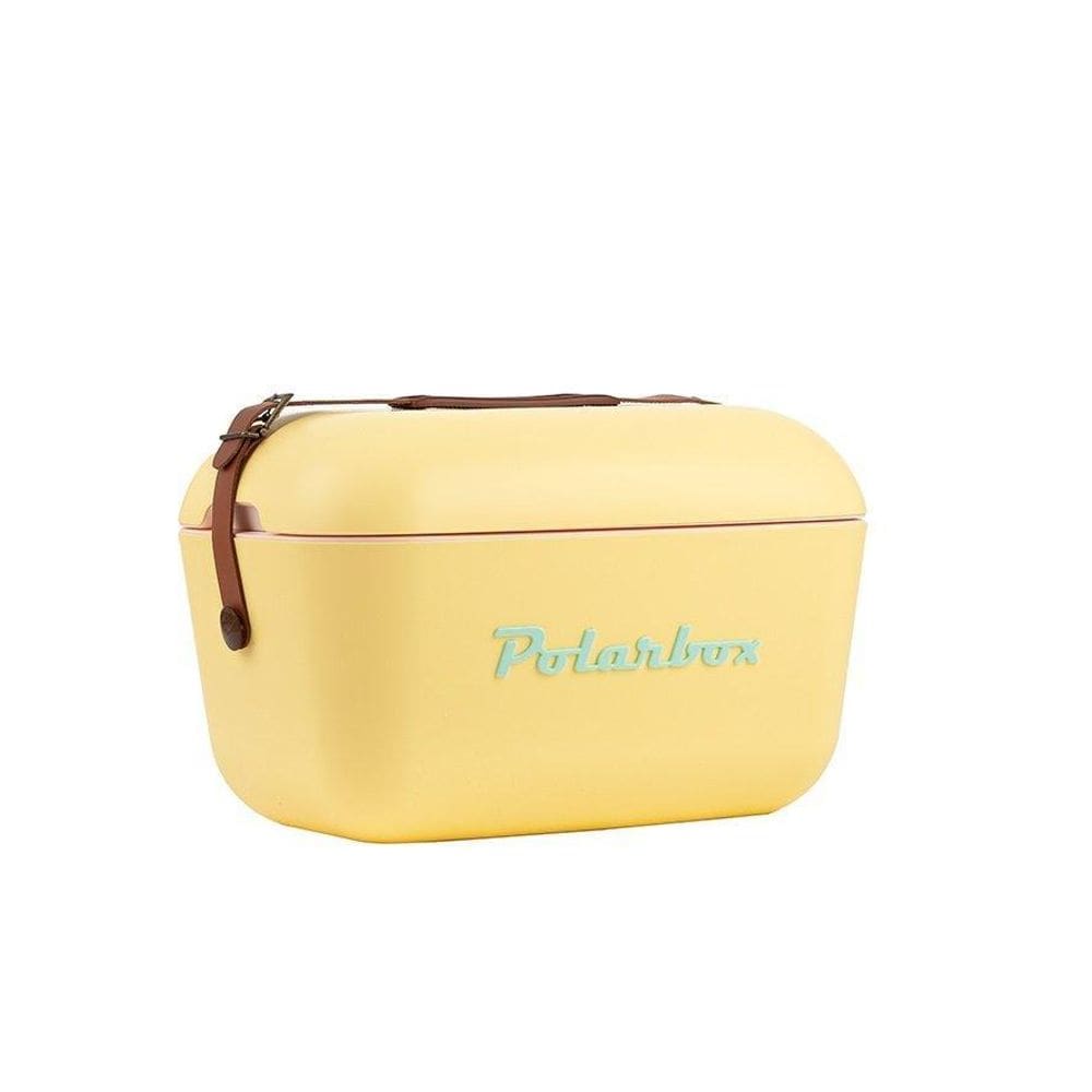 Polarbox 20L - Bolsa Térmica Retro - Alça Couro - Pastéis