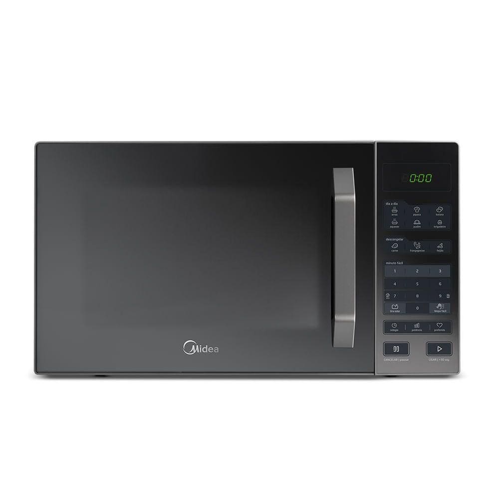 Micro-ondas Midea 27L Prata Porta Espelhada Smartplate MXSA27S 220V