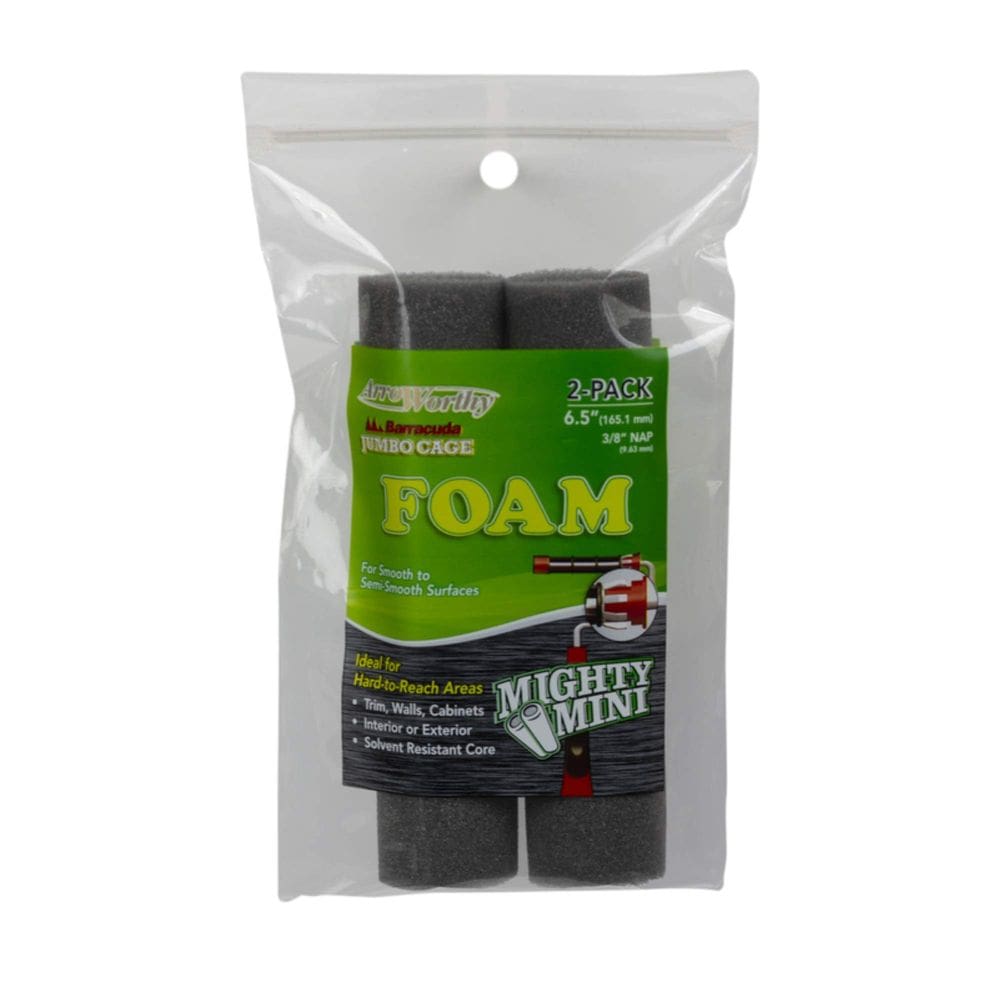 Tampa de rolo de pintura Arroworthy Pro-Line, espuma de 6,5”, pacote com 2